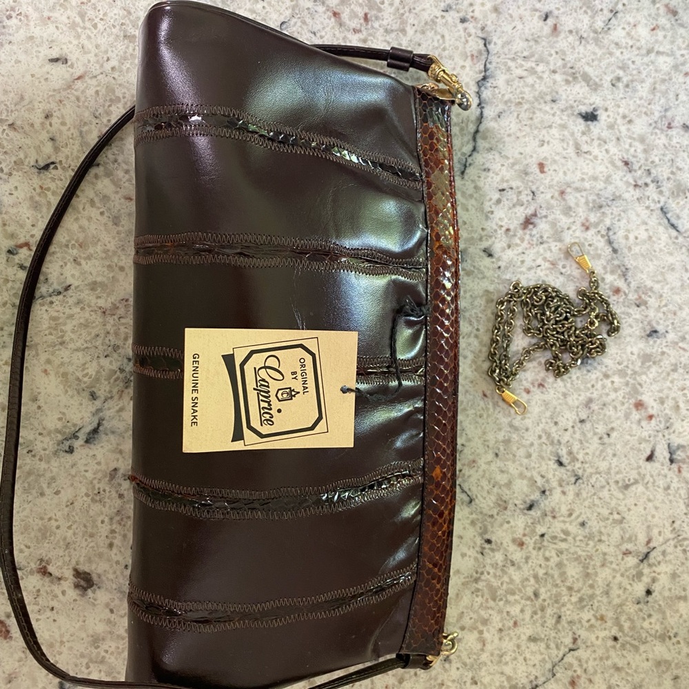 Original by Caprice vintage snakeskin handbag